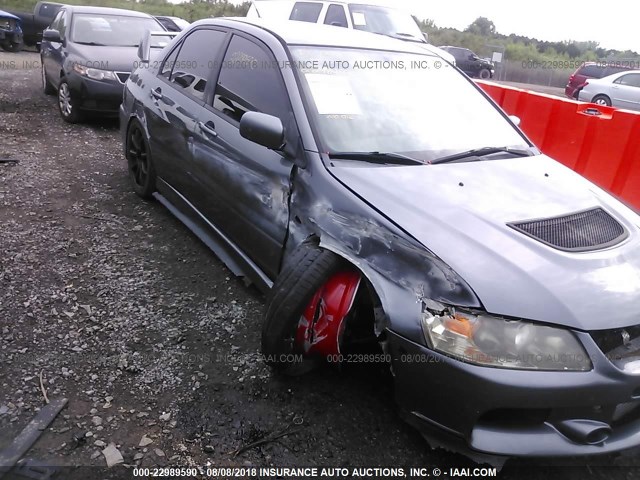 JA3AH86C86U050481 - 2006 MITSUBISHI LANCER EVOLUTION GRAY photo 6