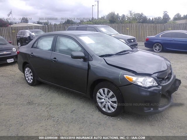 2T1BU4EE4DC966839 - 2013 TOYOTA COROLLA S/LE GRAY photo 1