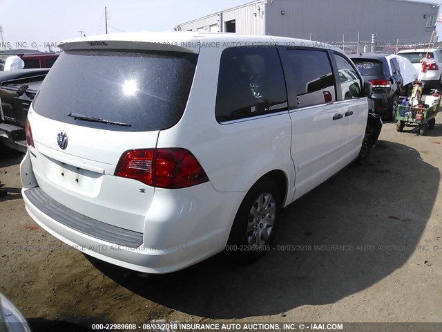 2C4RVAAG0CR276974 - 2012 VOLKSWAGEN ROUTAN S თეთრი ფოტო 4