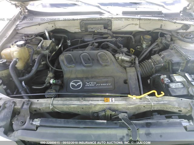 4F2YU09142KM18040 - 2002 MAZDA TRIBUTE LX/ES SILVER photo 10