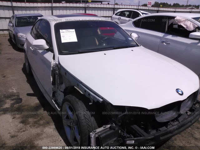 WBAUC9C51BVM10314 - 2011 BMW 135 I თეთრი ფოტო 1