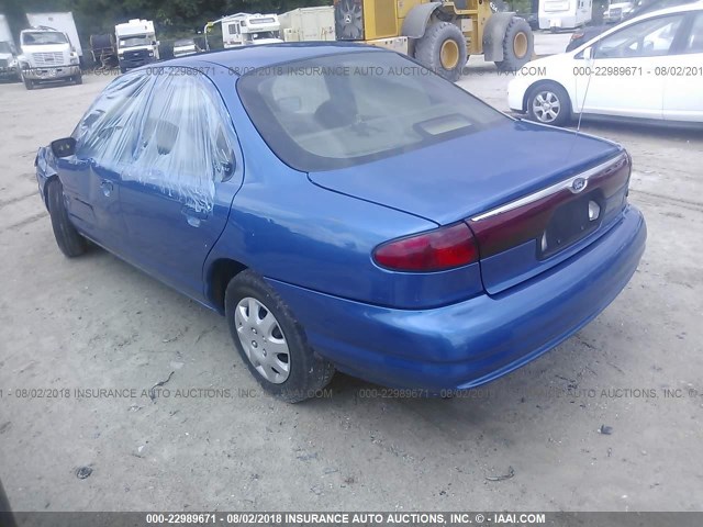 3FALP6539WM107283 - 1998 FORD CONTOUR GL/SPORT/LX BLUE photo 3