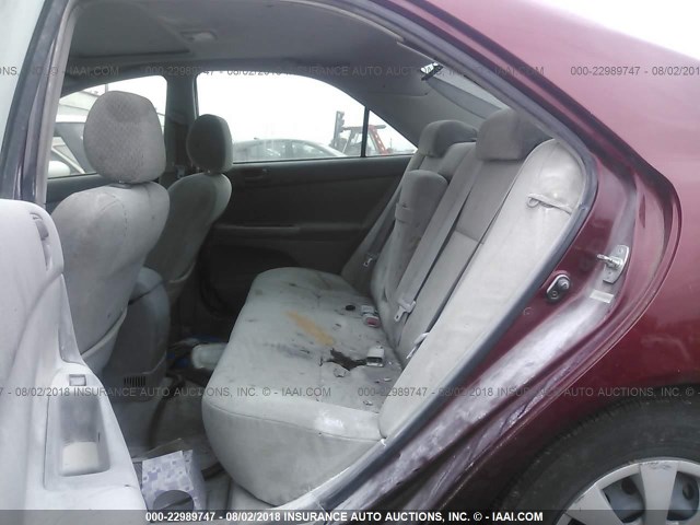 JTDBE32K630169566 - 2003 TOYOTA CAMRY LE/XLE 勃艮第红 照片 8