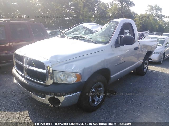 1D7HA16K83J642047 - 2003 DODGE RAM 1500 ST SILVER photo 2