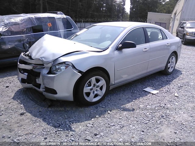 1G1ZA5EU6CF389220 - 2012 CHEVROLET MALIBU LS Күміс фото 2