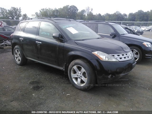 JN8AZ08W35W416958 - 2005 NISSAN MURANO SL/SE/S BLACK photo 1