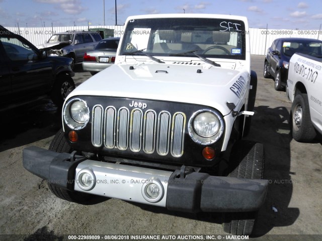 1J4AA5D16AL169192 - 2010 JEEP WRANGLER SAHARA WHITE photo 6