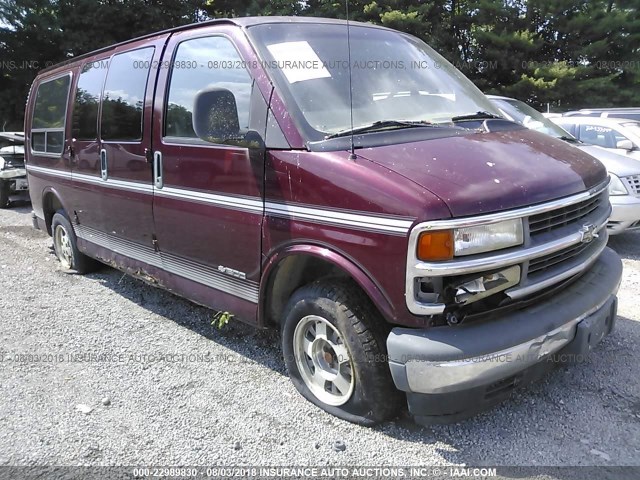 1GBFG15R111171181 - 2001 CHEVROLET EXPRESS G1500  MAROON photo 6