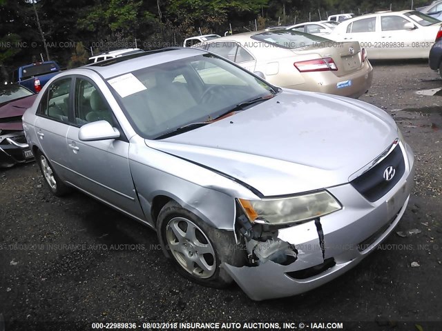 5NPEU46F36H046091 - 2006 HYUNDAI SONATA GLS/LX SILVER photo 1