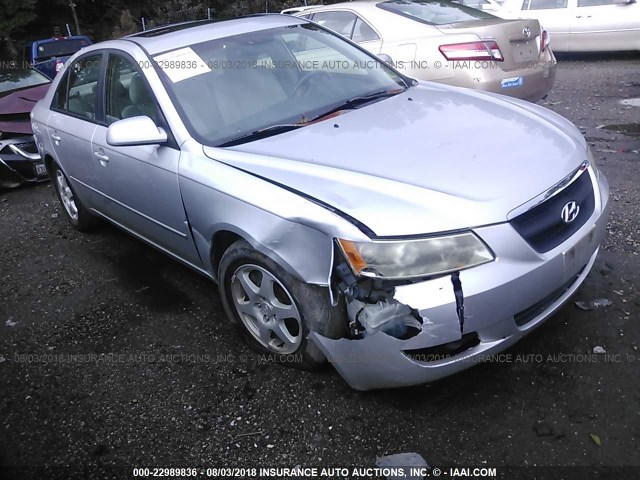 5NPEU46F36H046091 - 2006 HYUNDAI SONATA GLS/LX SILVER photo 6