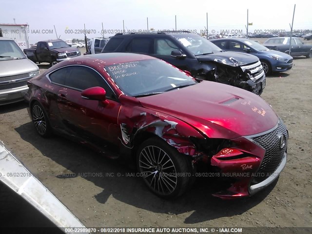 JTHHP5BC5F5000914 - 2015 LEXUS RC-F RED photo 1