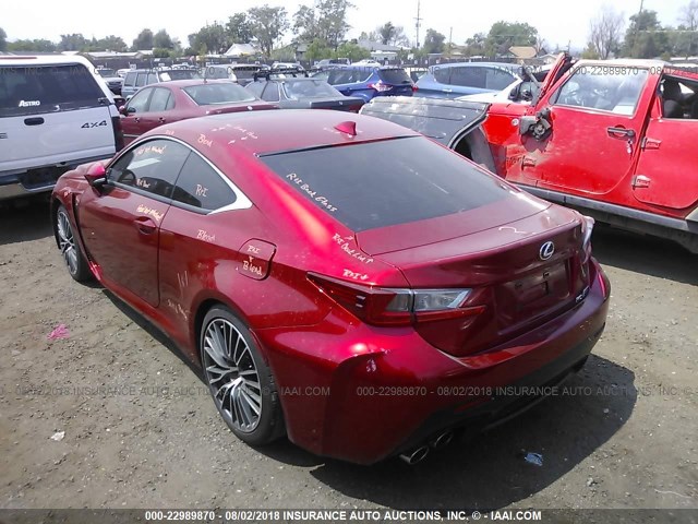 JTHHP5BC5F5000914 - 2015 LEXUS RC-F RED photo 3