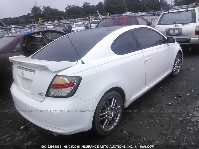 JTKDE177260120783 - 2006 TOYOTA SCION TC WHITE photo 4