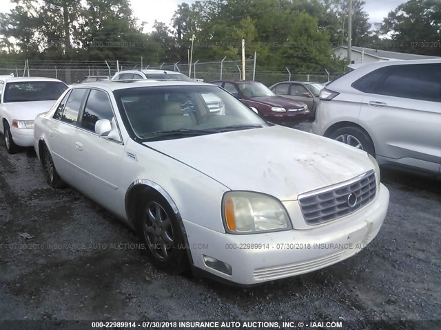 1G6KE57Y74U169629 - 2004 CADILLAC DEVILLE DHS WHITE photo 1