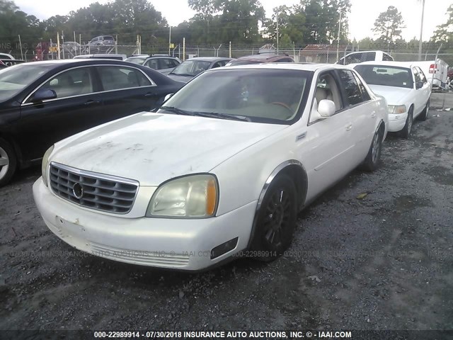 1G6KE57Y74U169629 - 2004 CADILLAC DEVILLE DHS WHITE photo 2