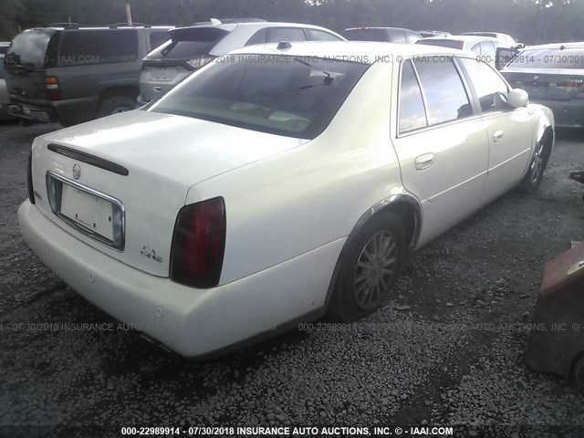 1G6KE57Y74U169629 - 2004 CADILLAC DEVILLE DHS WHITE photo 4