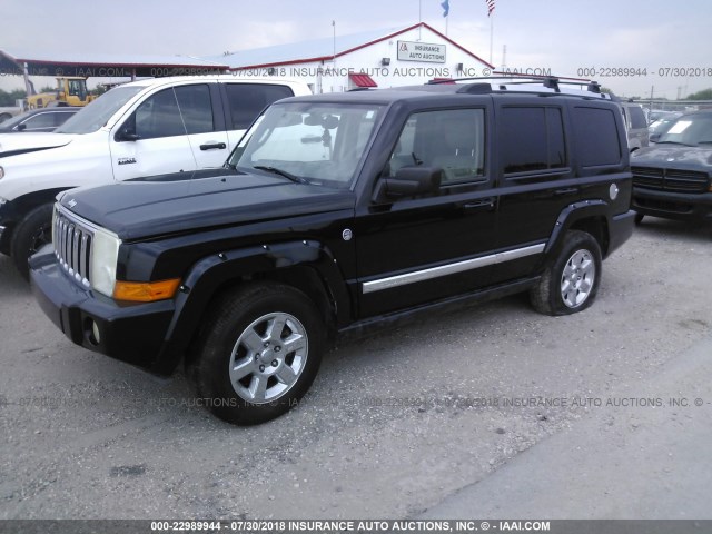 1J8HG58N66C204720 - 2006 JEEP COMMANDER LIMITED BLACK photo 2