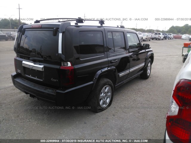 1J8HG58N66C204720 - 2006 JEEP COMMANDER LIMITED BLACK photo 4