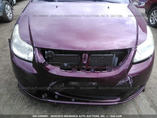 JS2YC414485102456 - 2008 SUZUKI SX4 MAROON photo 6