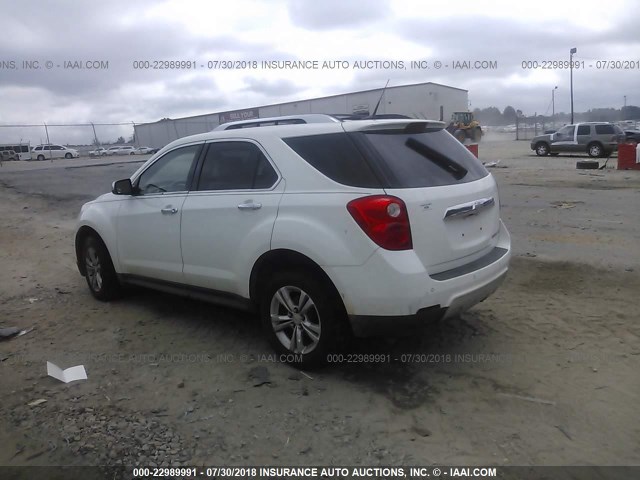 2CNALFEC0B6205521 - 2011 CHEVROLET EQUINOX LTZ WHITE photo 3