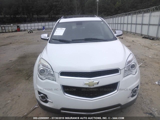 2CNALFEC0B6205521 - 2011 CHEVROLET EQUINOX LTZ WHITE photo 6