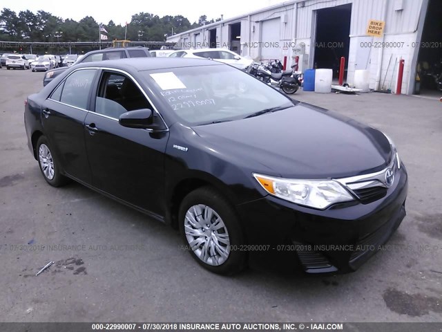 4T1BD1FK5CU061302 - 2012 TOYOTA CAMRY HYBRID/LE/XLE 黑色 照片 1