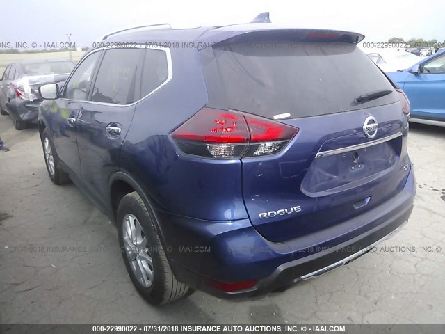 KNMAT2MTXJP507993 - 2018 NISSAN ROGUE S/SV BLUE photo 3