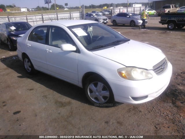 JTDBR32E732011319 - 2003 TOYOTA COROLLA CE/LE WHITE photo 1