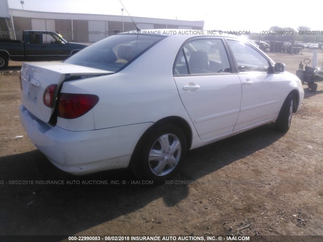 JTDBR32E732011319 - 2003 TOYOTA COROLLA CE/LE WHITE photo 4