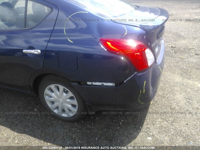 3N1CN7AP2CL846983 - 2012 NISSAN VERSA S/SV/SL BLUE photo 6