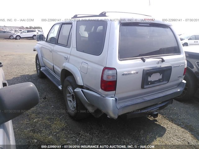 JT3HN87RXY9034076 - 2000 TOYOTA 4RUNNER LIMITED SILVER photo 3