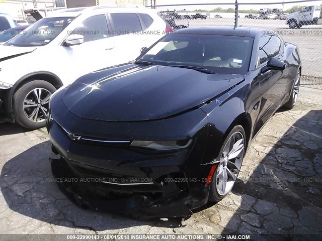 1G1FB1RS8J0117950 - 2018 CHEVROLET CAMARO LT BLACK photo 2