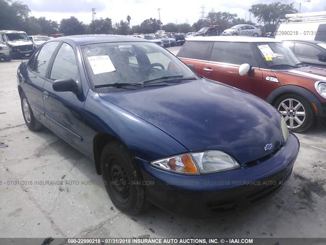 1G1JC524127307415 - 2002 CHEVROLET CAVALIER CNG Dark Blue photo 1