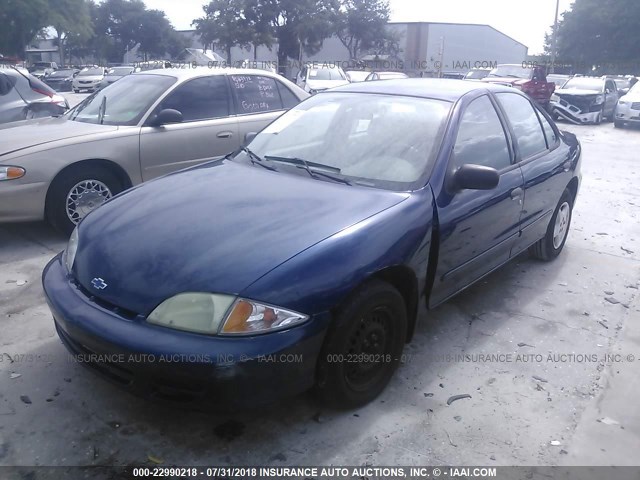 1G1JC524127307415 - 2002 CHEVROLET CAVALIER CNG Dark Blue photo 2