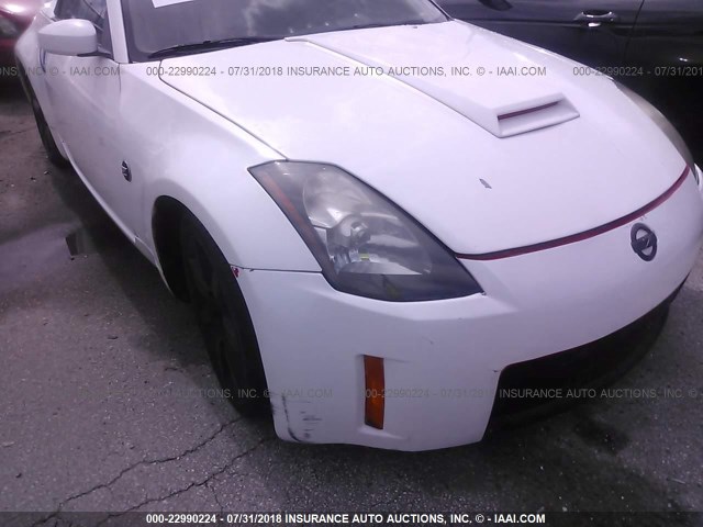 JN1AZ36A76M455461 - 2006 NISSAN 350Z ROADSTER WHITE photo 6