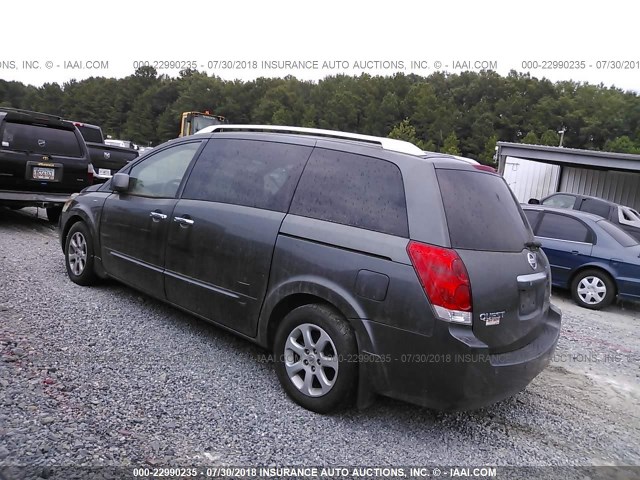 5N1BV28U58N118729 - 2008 NISSAN QUEST S/SE/SL GRAY photo 3