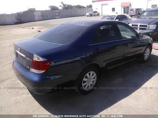 4T1BF32KX5U109889 - 2005 TOYOTA CAMRY LE/XLE/SE 蓝色 照片 4