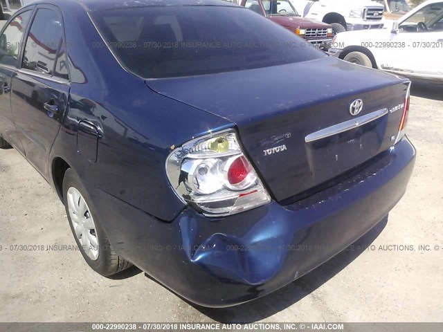 4T1BF32KX5U109889 - 2005 TOYOTA CAMRY LE/XLE/SE 蓝色 照片 6