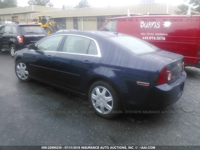 1G1ZB5E14BF139833 - 2011 CHEVROLET MALIBU LS ლურჯი ფოტო 3