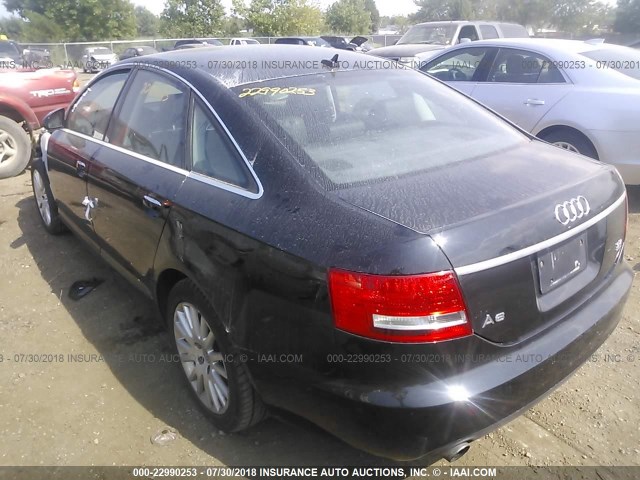 WAUDH74F97N016239 - 2007 AUDI A6 3.2 QUATTRO BLACK photo 3