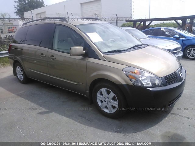 5N1BV28U04N329637 - 2004 NISSAN QUEST S/SE/SL GOLD photo 1