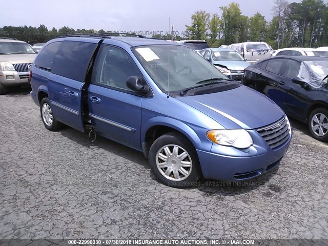 2A4GP54L37R261743 - 2007 CHRYSLER TOWN & COUNTRY TOURING BLUE photo 1