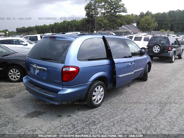 2A4GP54L37R261743 - 2007 CHRYSLER TOWN & COUNTRY TOURING BLUE photo 4