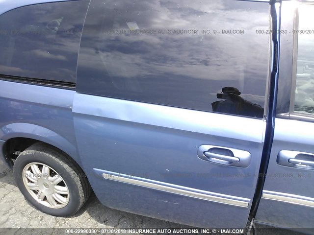 2A4GP54L37R261743 - 2007 CHRYSLER TOWN & COUNTRY TOURING BLUE photo 6