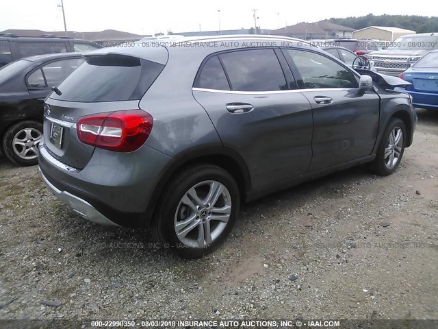 WDCTG4GB9JJ519495 - 2018 MERCEDES-BENZ GLA 250 4MATIC GRAY photo 4