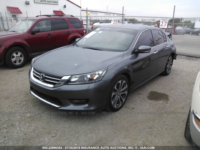 1HGCR2F55FA090798 - 2015 HONDA ACCORD SPORT 灰色 照片 2