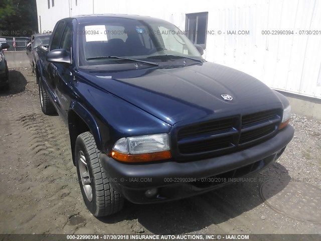 1D7HG38X83S239845 - 2003 DODGE DAKOTA QUAD SPORT BLUE photo 6