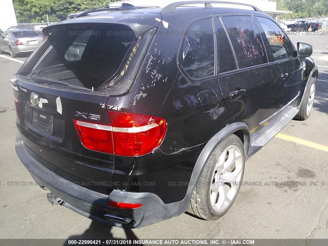 5UXFE835X8LZ99382 - 2008 BMW X5 4.8I BLACK photo 4