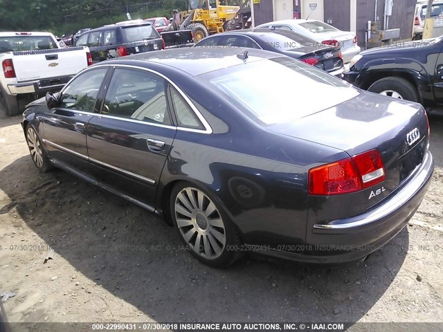 WAUMV44E77N017789 - 2007 AUDI A8 L QUATTRO GRAY photo 3