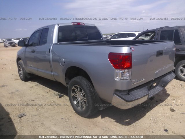 5TFRY5F10CX120986 - 2012 TOYOTA TUNDRA DOUBLE CAB SR5 SILVER photo 3